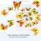 24/48 Pieces of Butterfly Wall Decor, 3D Butterflies Stickers with Magnets for Party Décor (Gold, 24)